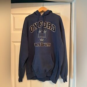 Oxford University Blue Hoodie - M